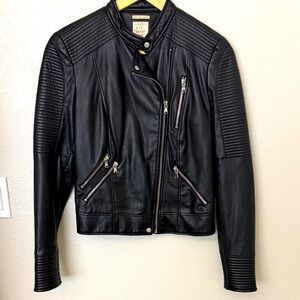 Zara Faux Leather Motorcycle Jacket